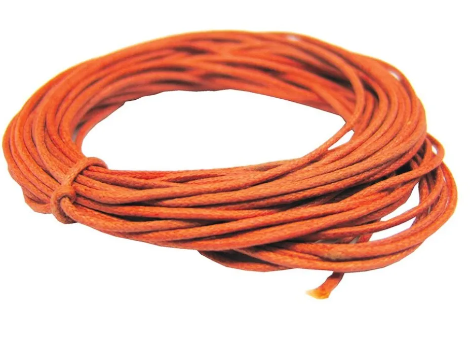 Bomullssnor 1mm – Orange – 5m