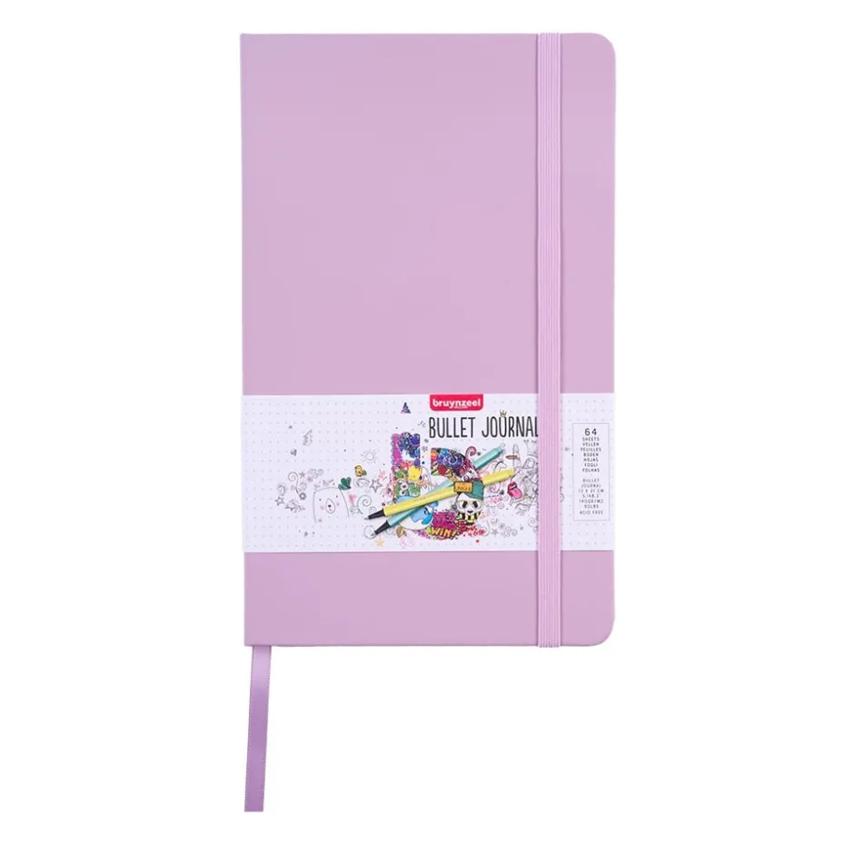 Bruynzeel Bullet Journal 13x21cm – 64ark -140g/m – Lilla