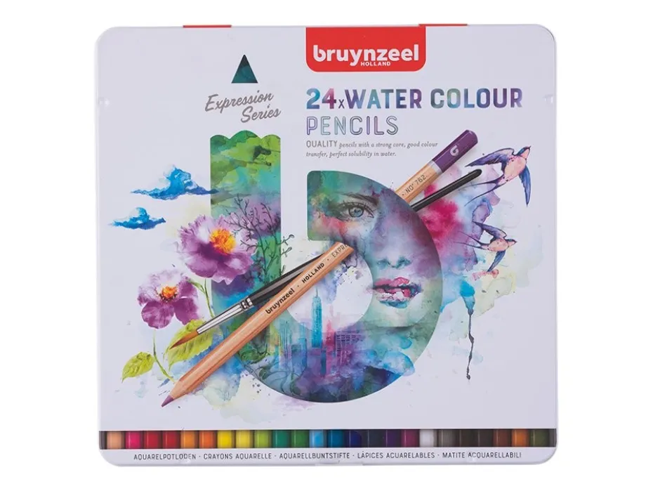 Bruynzeel Expression Akvarellblyanter – Sett 24stk
