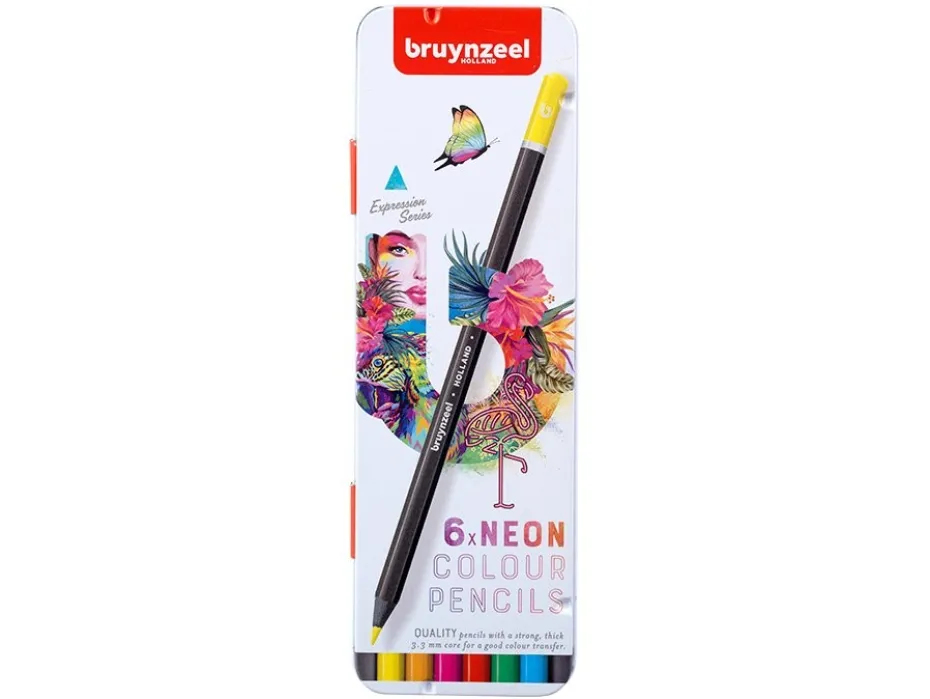 Bruynzeel Expression Fargeblyanter Neon – Sett 6stk