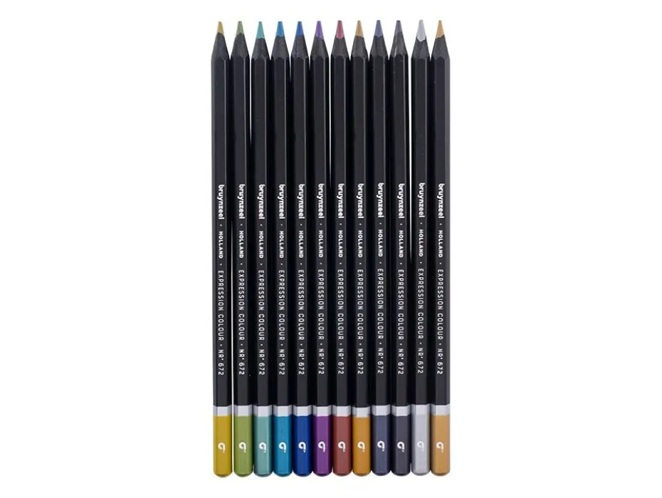 Bruynzeel Expression Fargeblyanter Metallic – Sett 12stk