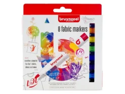 Bruynzeel Fabric Marker Tekstiltusj Sett – 8stk