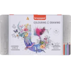 Bruynzeel Fargeblyanter Sett 70stk – Colouring & Drawing
