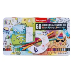Bruynzeel Fargeblyanter Sett 60stk – Colouring & Drawing