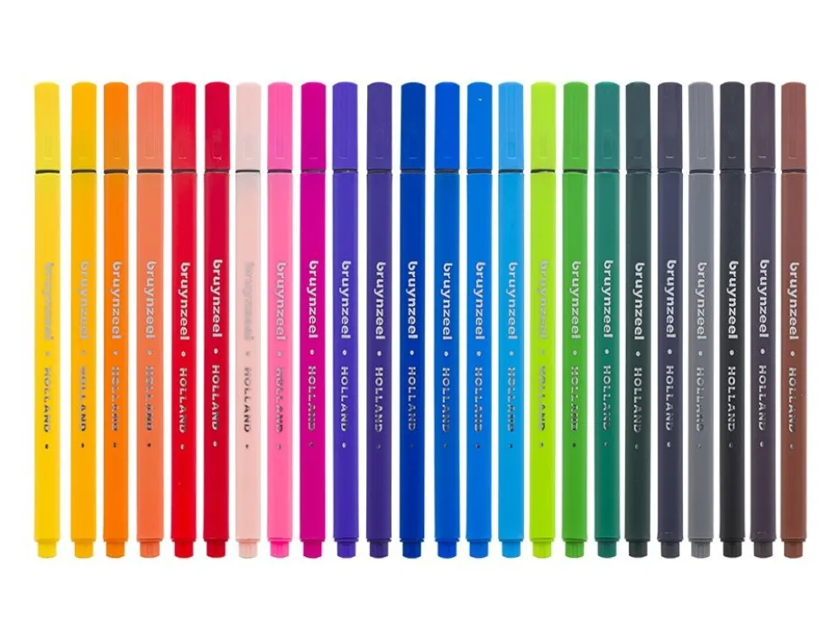 Bruynzeel Fineliners – Basic Colours 24stk