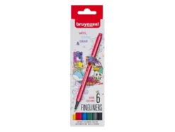 Bruynzeel Fineliners – Basic Colours 6stk