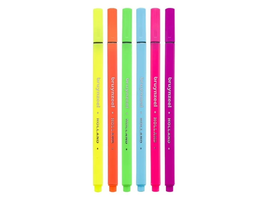 Bruynzeel Fineliners – Neon Colours 6stk