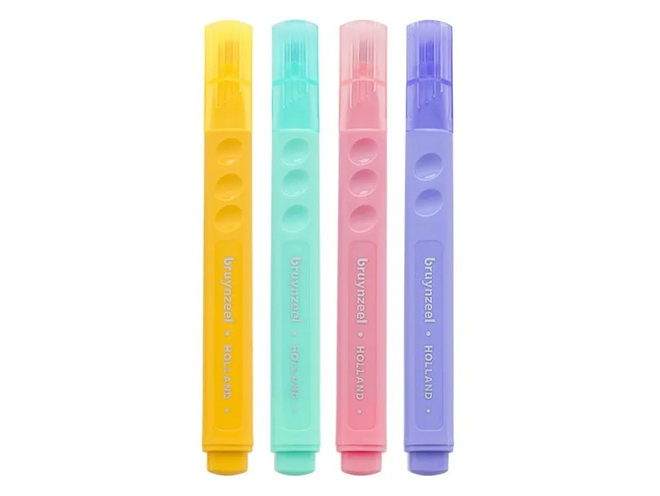 Bruynzeel Highlighter – 4 stk Pastellfarger