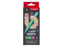 Bruynzeel Highlighter – 4 stk Pastellfarger