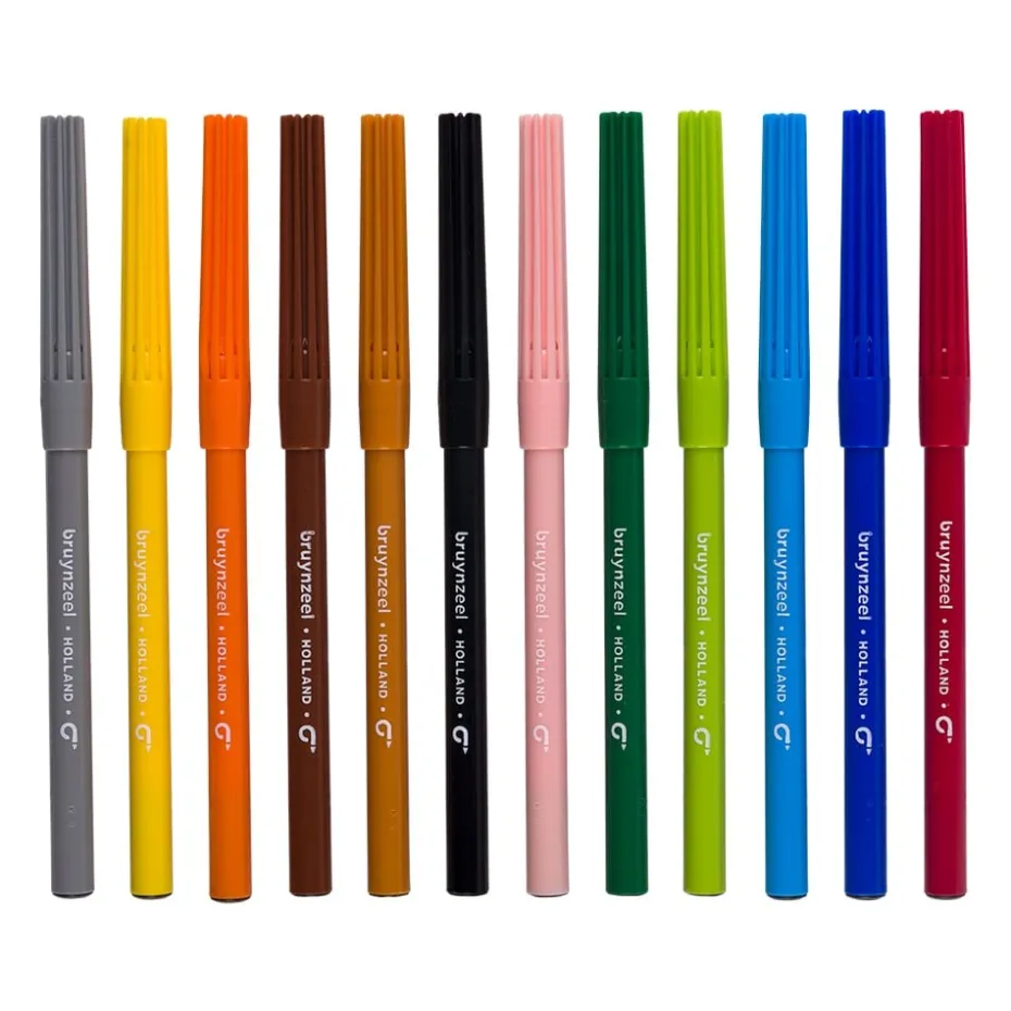 Bruynzeel KIDS – Felt Tips-tusjer Sett – 12stk