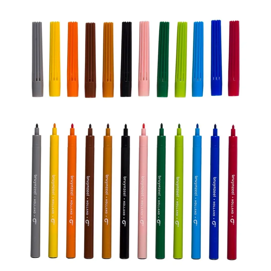 Bruynzeel KIDS – Felt Tips-tusjer Sett – 12stk