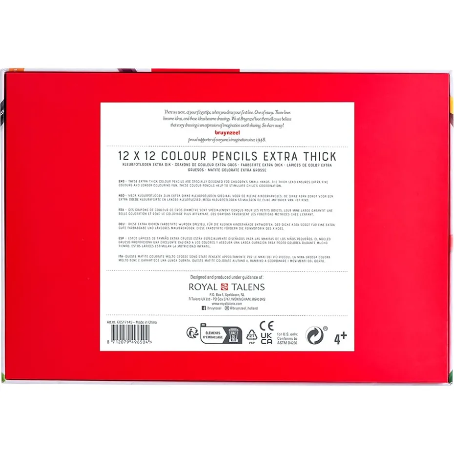 Bruynzeel KIDS Mega Fargeblyant Sett eske 144stk – Standard