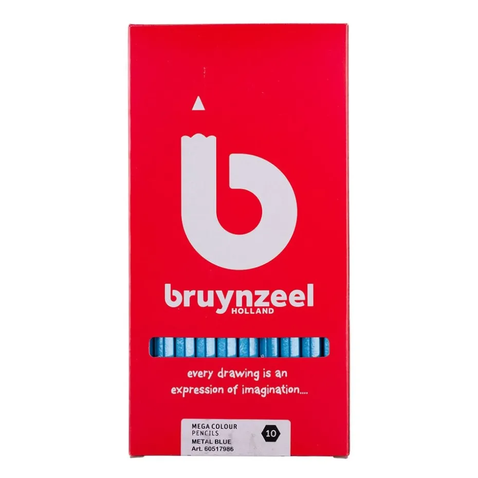 Bruynzeel KIDS Mega Fargeblyant – 986 Metallic Blå