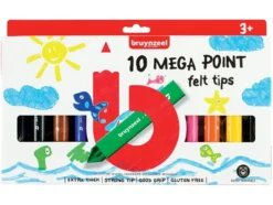 Bruynzeel KIDS Mega Points-tusjer Sett – 10stk