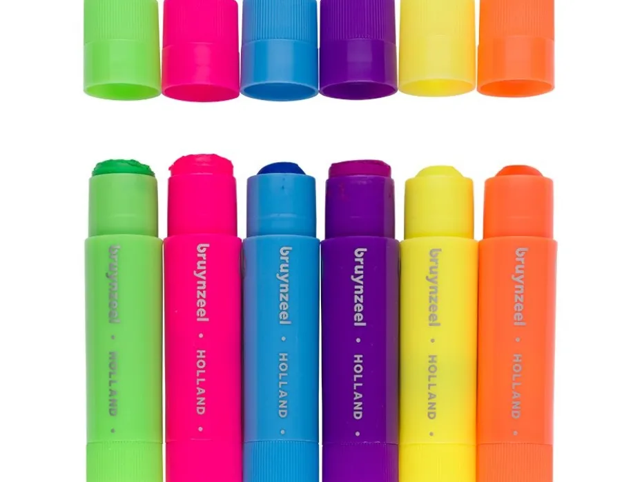 Bruynzeel KIDS Poster Paint Stick 6stk – Neon