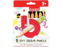 Bruynzeel KIDS – Soft Fargeblyanter 6stk