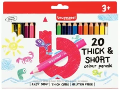 Bruynzeel KIDS – Thick & Short Fargeblyant 20stk