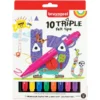 Bruynzeel KIDS – Triple Felt Tips-tusjer Sett – 10stk
