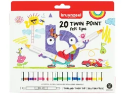 Bruynzeel KIDS – Twin Point-tusjer Sett – 20stk