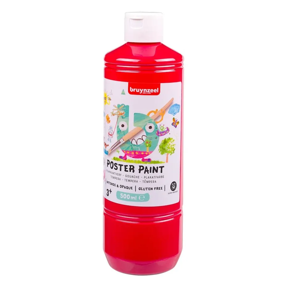 Bruynzeel Poster Paint Plakatmaling 500ml – 300 Rød