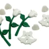Buttons – Roser-Hjerter-Klokker