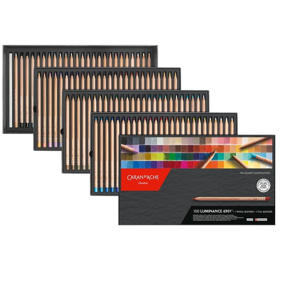 Caran d’Ache Luminance Blyant Sett – 100+2stk