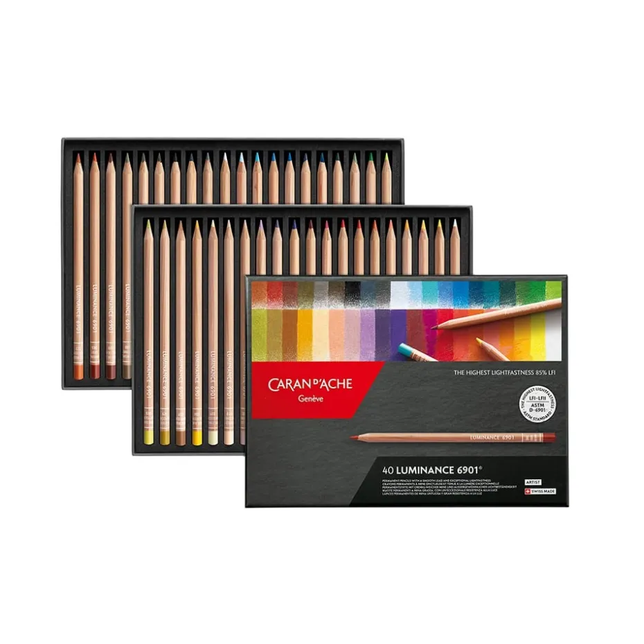 Caran d’Ache Luminance Blyant Sett – 40stk