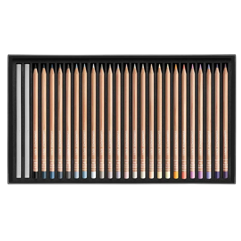 Caran d’Ache Luminance Blyant Sett – 76+2stk