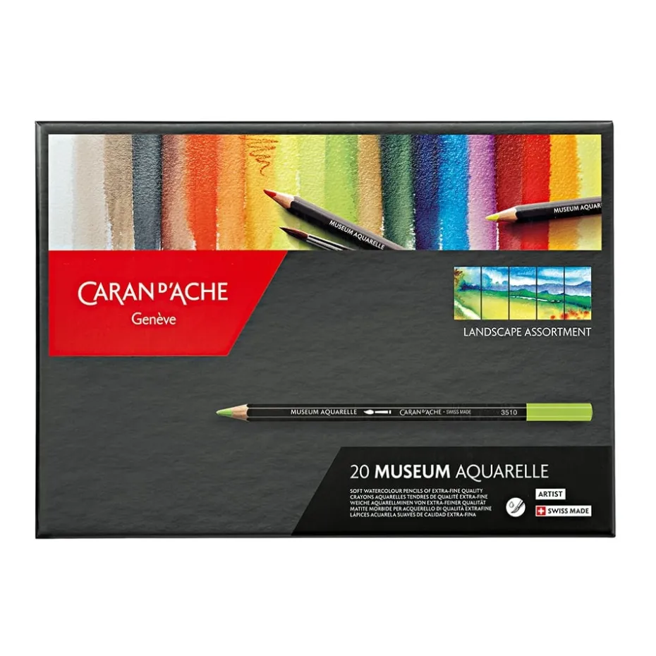 Caran d’Ache Museum Akvarellblyant Sett – Landskap 20stk