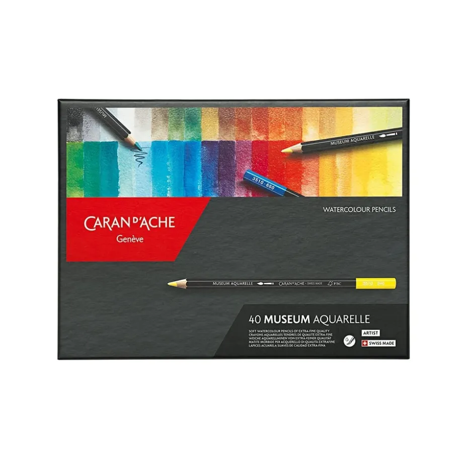 Caran d’Ache Museum Akvarellblyant Sett – 40stk
