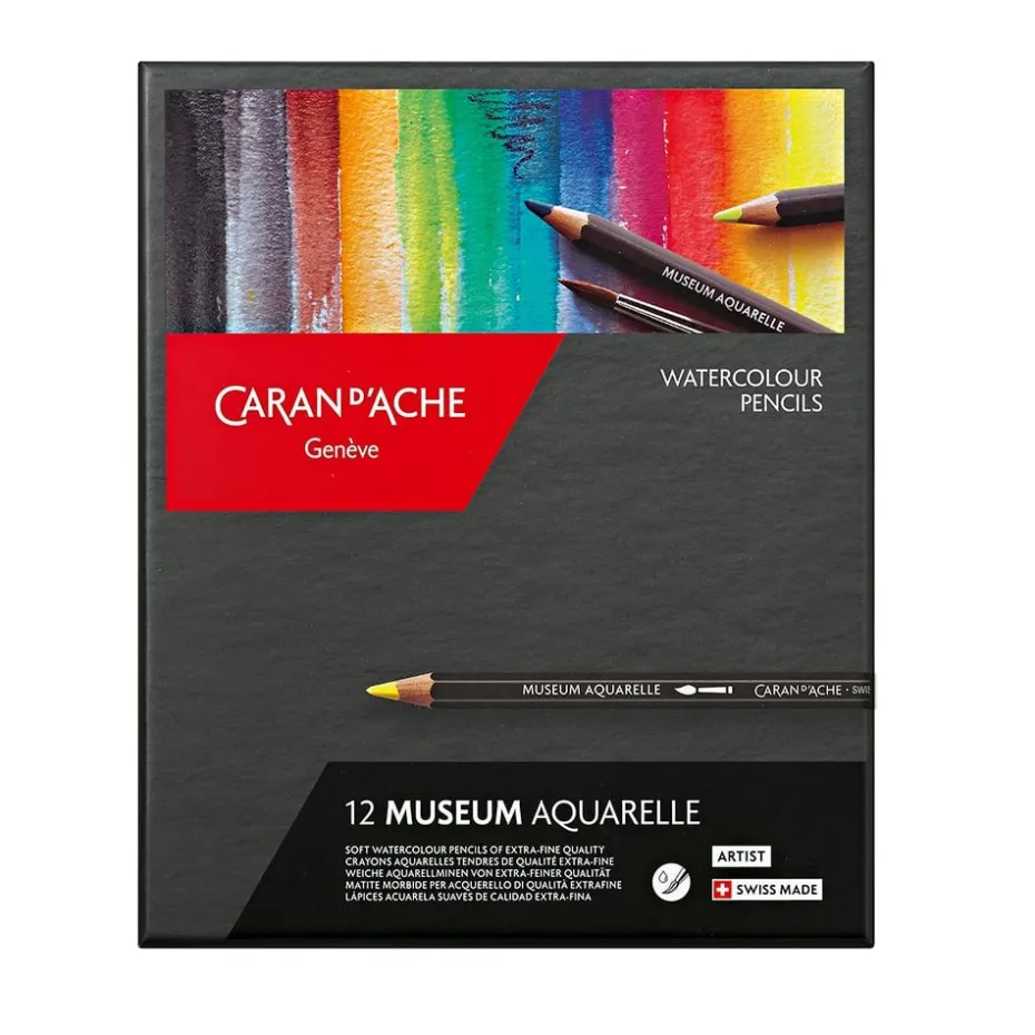 Caran d’Ache Museum Akvarellblyant Sett – 12stk