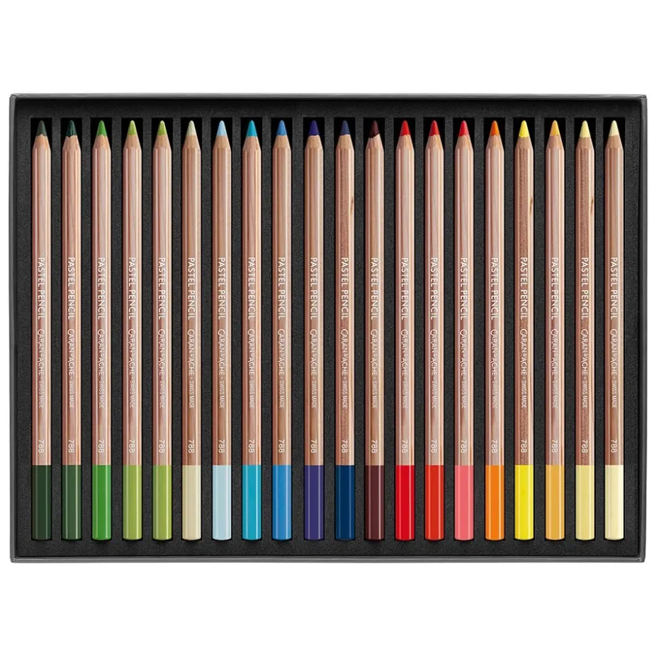 Caran d’Ache Pastellblyant – Sett 40 farger