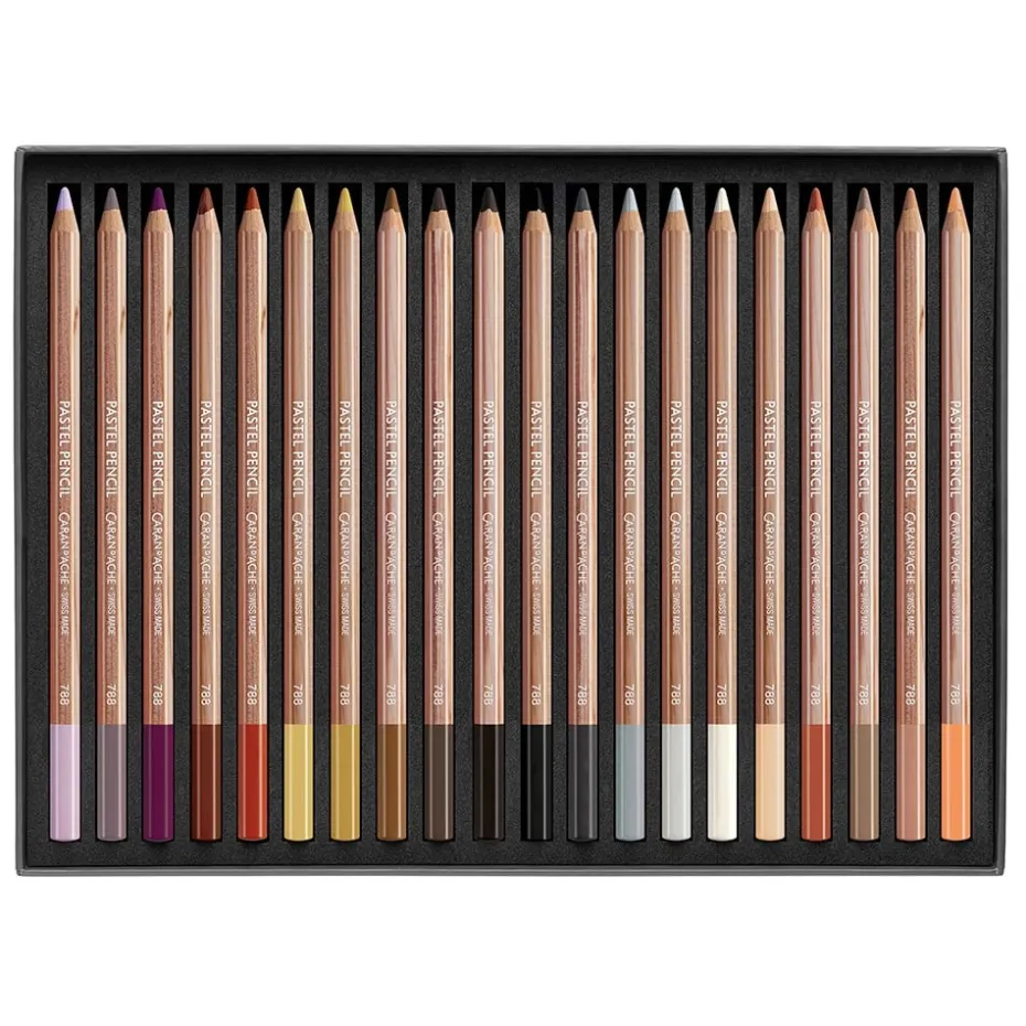 Caran d’Ache Pastellblyant – Sett 40 farger