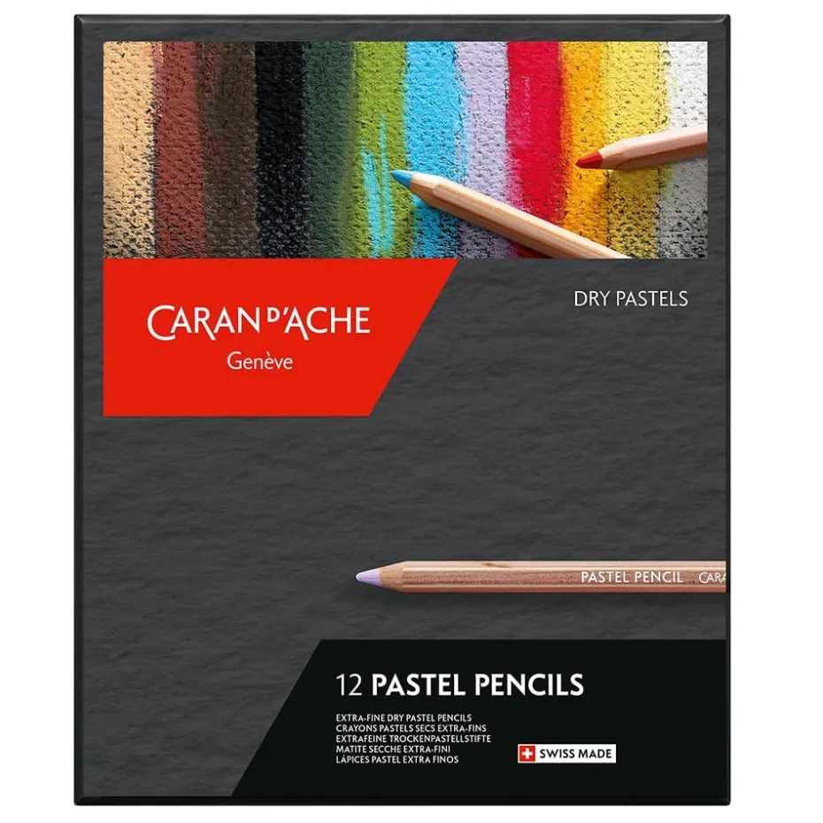 Caran d’Ache Pastellblyant – Sett 12 farger