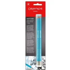 Caran d’Ache Sketcher Non-Photo Blue Pencil – 2stk