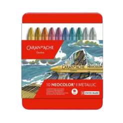 Caran d’Ache Vokskritt Neocolor I – Metallic 10stk