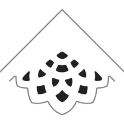 CarlaCraft Papirstanse – Creme Bluree hjørne