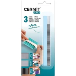 Cernit Blades – Sett 3stk – Stivt, fleksibelt, bølgete blad