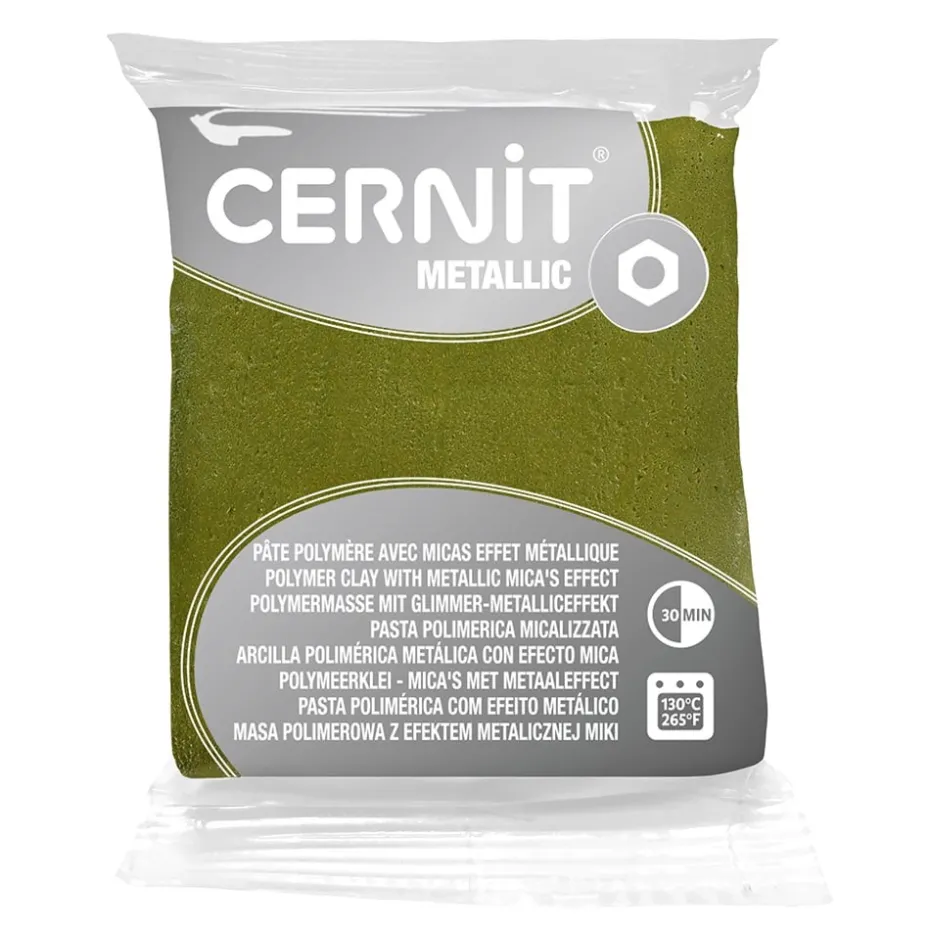 Cernit Polymerleire Metallic 56g – 051 Green Gold