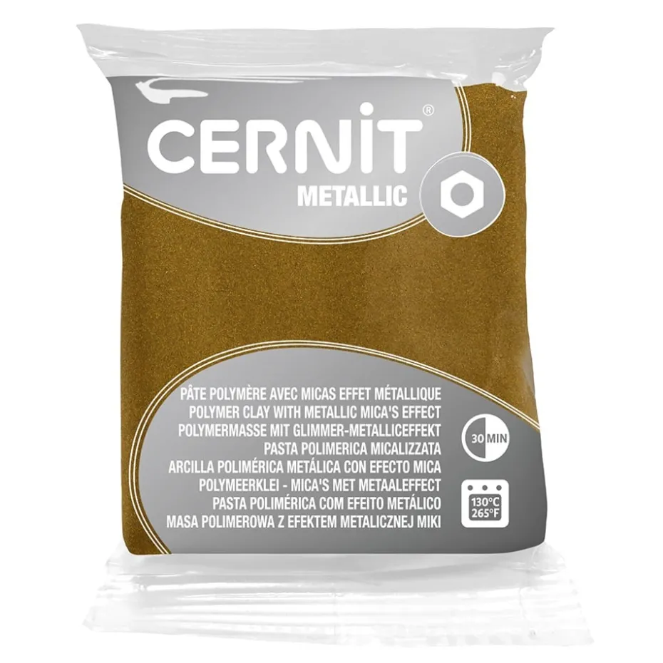 Cernit Polymerleire Metallic 56g – 055 Antique Gold
