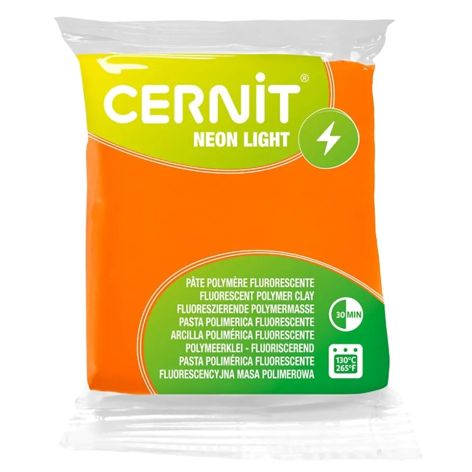 Cernit Polymerleire Neon Light 56g – 752 Orange