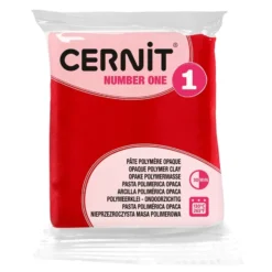 Cernit Polymerleire Number One 56g – 463 Julerød