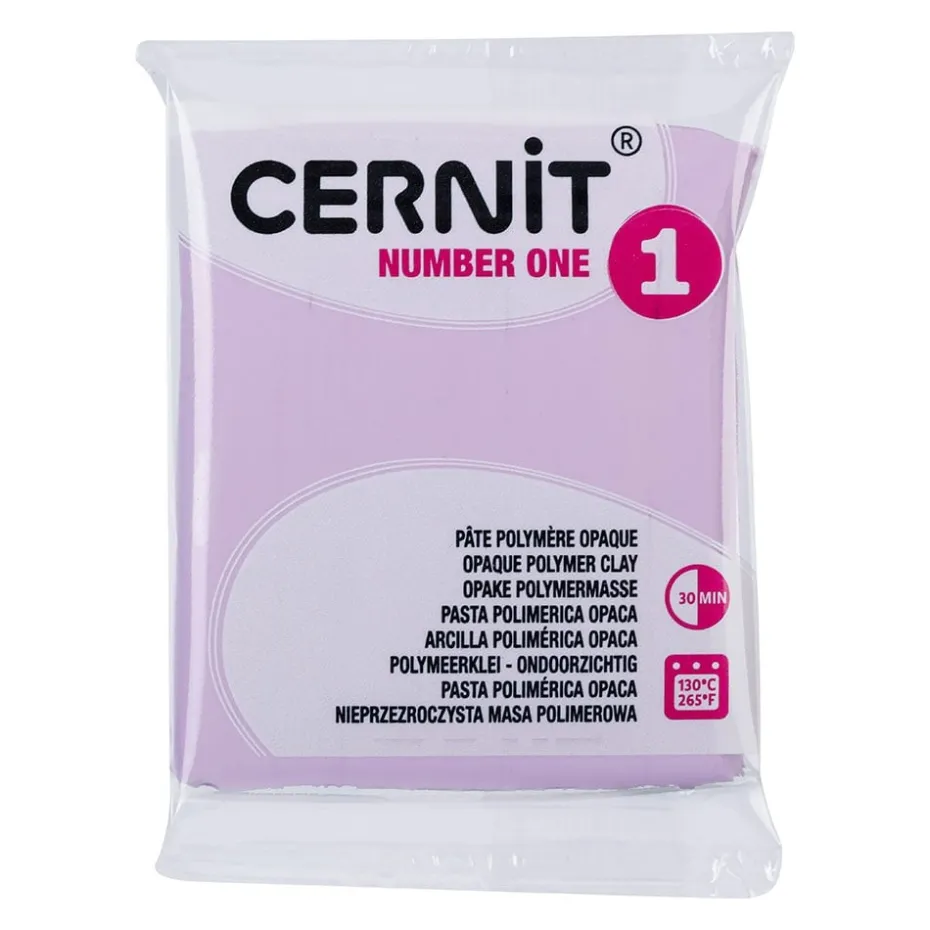 Cernit Polymerleire Number One 56g – 932 Pastell lilla