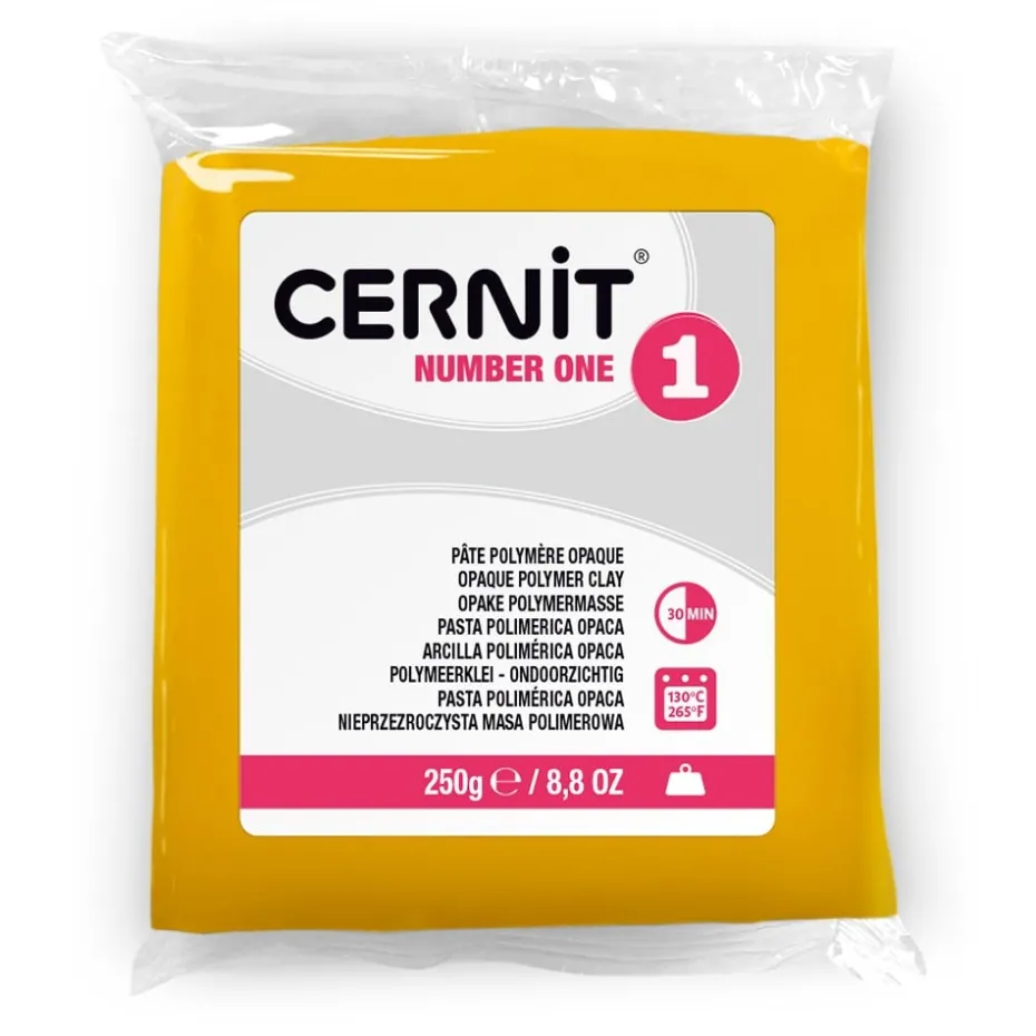 Cernit Polymerleire Number One 250g – 700 Gul