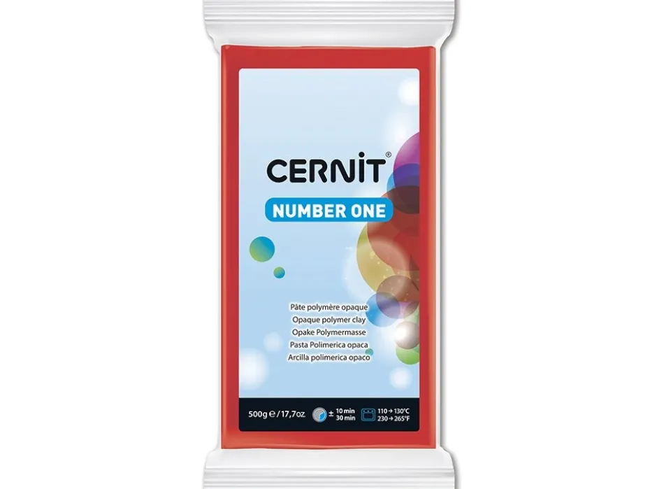 Cernit Polymerleire Number One 500g – 463 Julerød