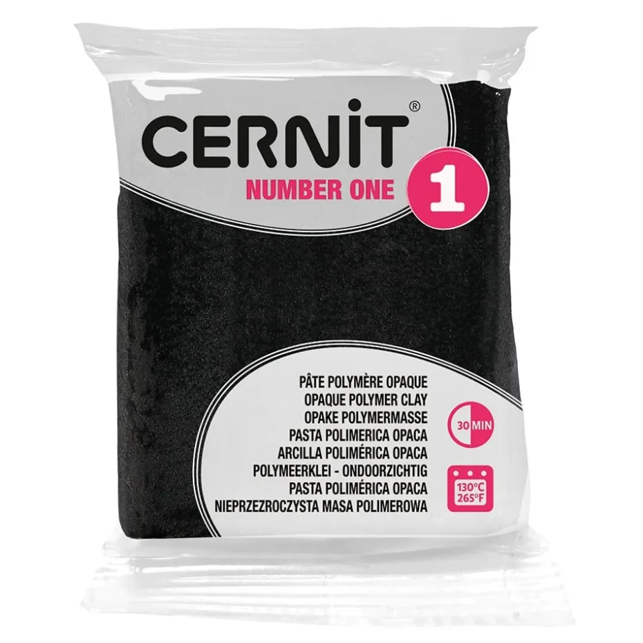 Cernit Polymerleire Number One 56g – 100 Sort