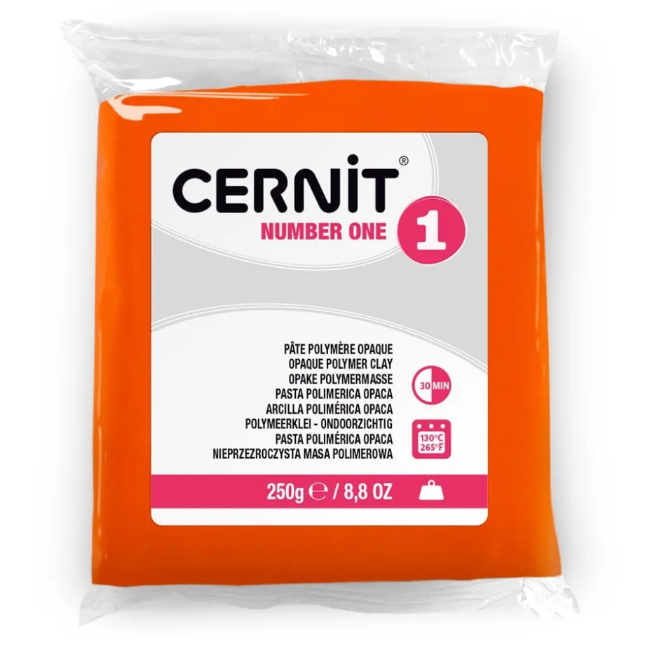 Cernit Polymerleire Number One 250g – 752 Orange