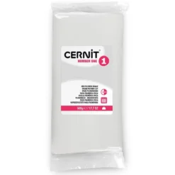 Cernit Polymerleire Number One 500g – 027 Hvit Opak