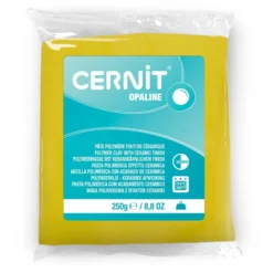 Cernit Polymerleire Opaline 250g – 717 Primary Yellow