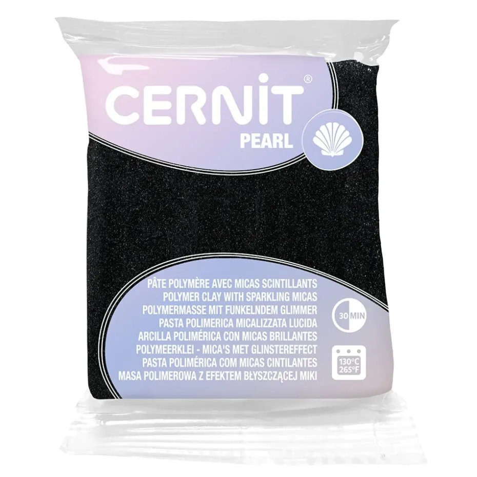 Cernit Polymerleire Pearl 56g – 100 Black